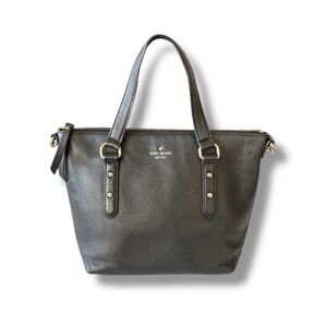 Kate Spade New York Larchmont Avenue Small Penny Satchel Black Crossbody Bag